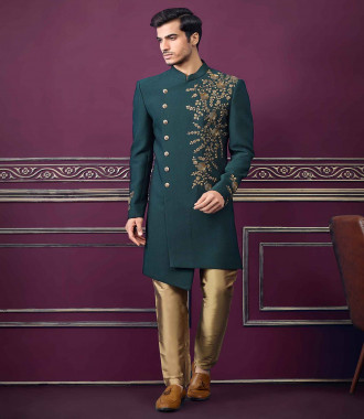 Indo western dress for groom by lovely wedding mall